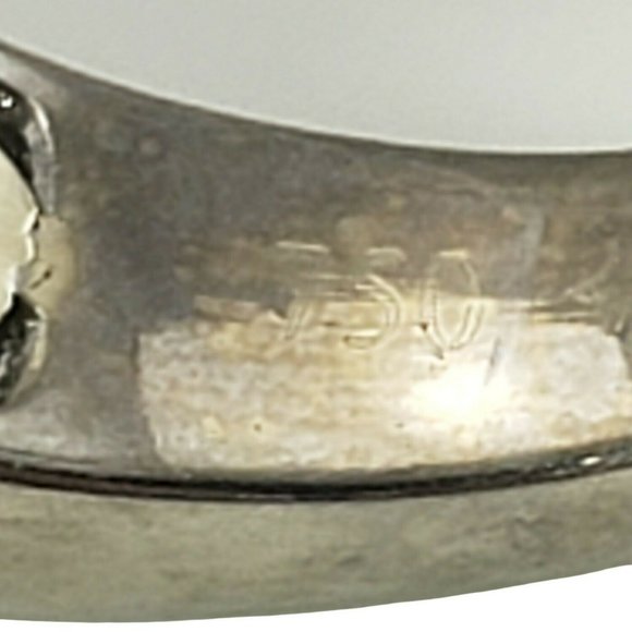 Vintage Charriol 18 Karat White Gold and Diamond Ring Size 6.75 #11233 - Picture 8 of 11